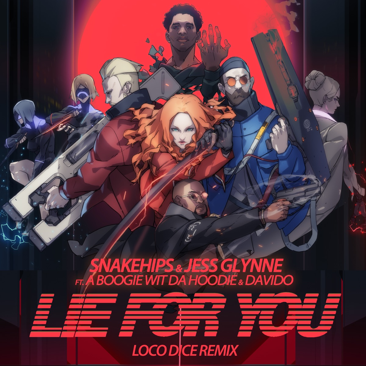 Lie for You (Loco Dice Remix) [feat. A Boogie wit da Hoodie & Davido] - Single by Snakehips, Jess Glynne & Loco Dice album cover artwork