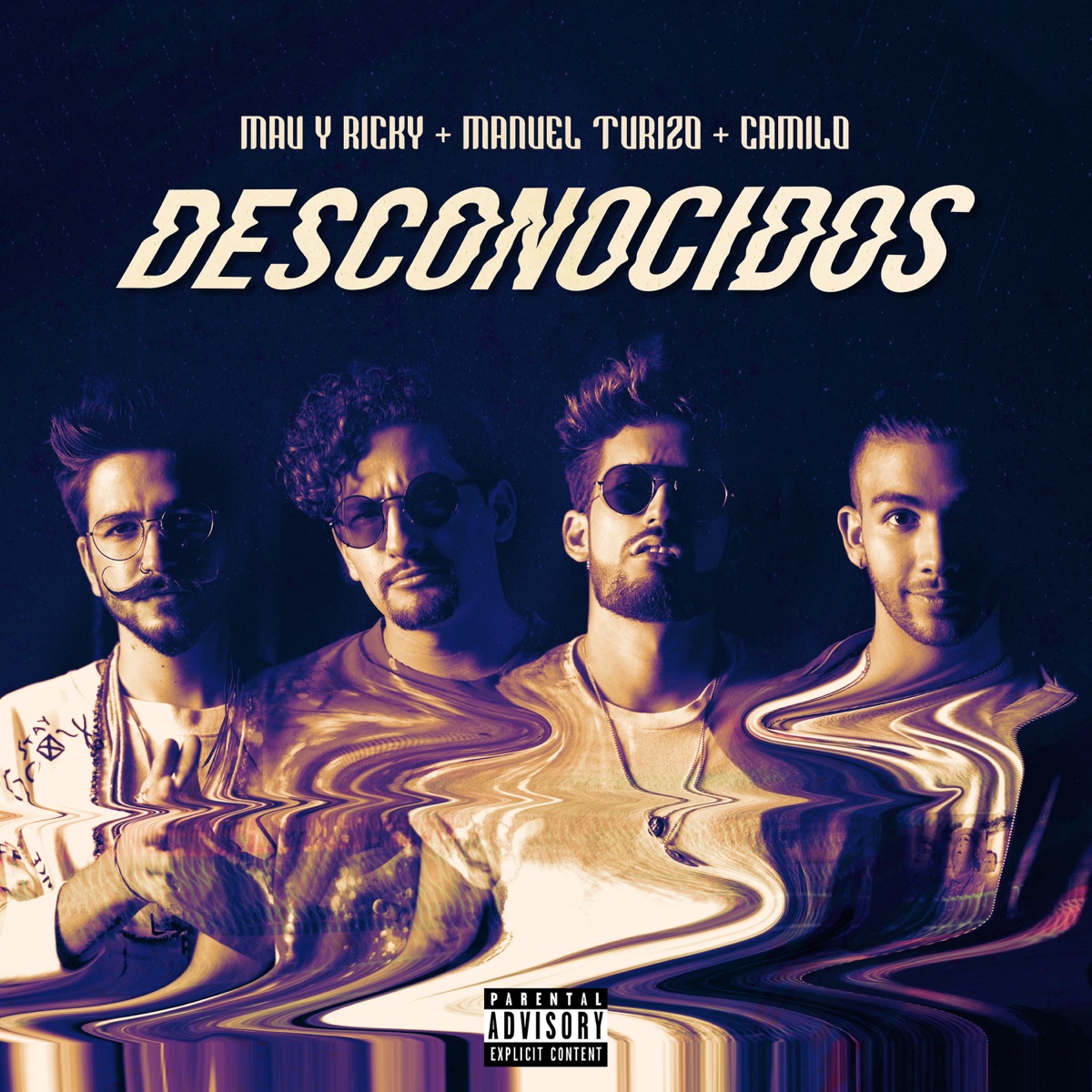 Desconocidos - Single by Mau y Ricky, Manuel Turizo & Camilo album cover