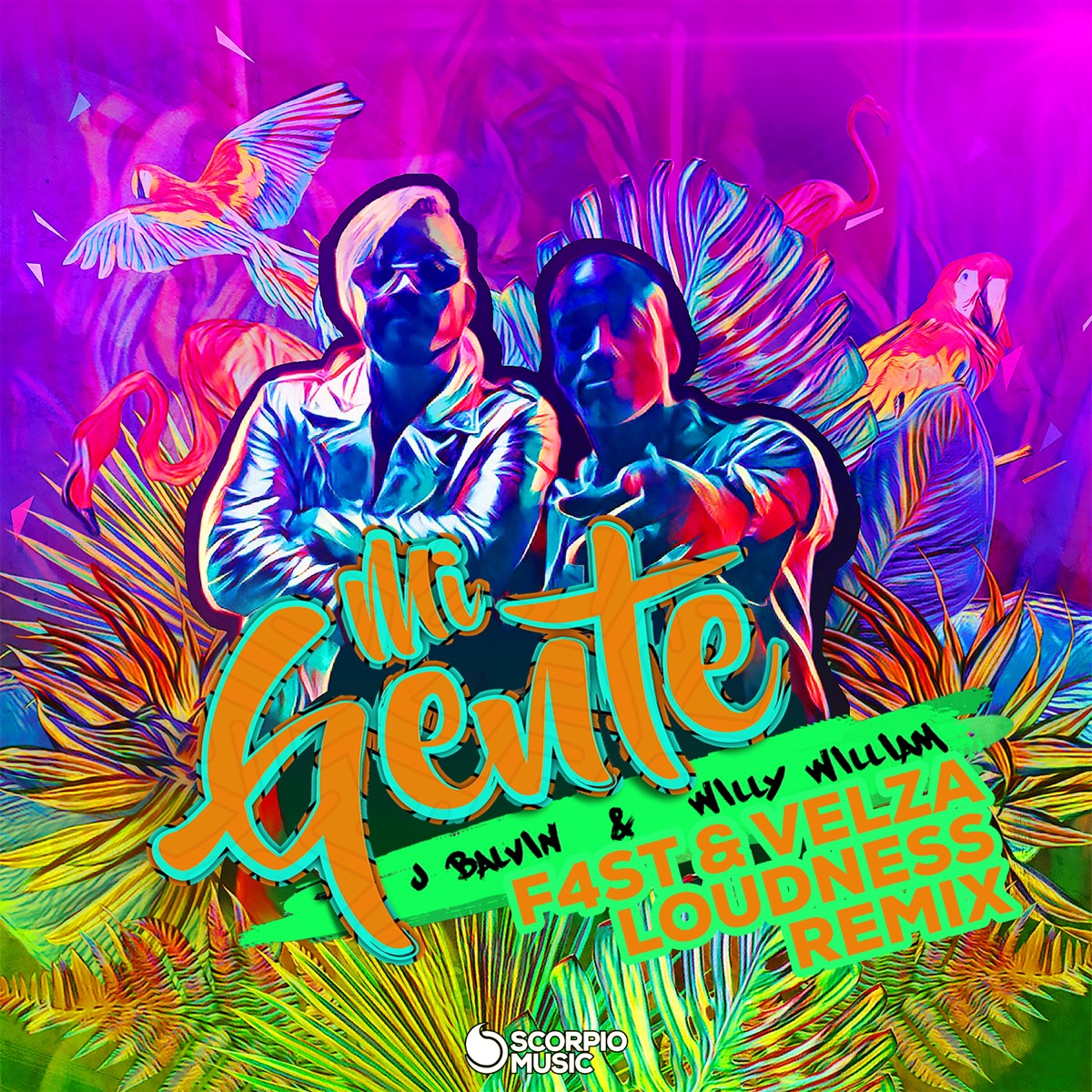 Mi Gente (F4st, Velza & Loudness Remix) - Single by J Balvin & Willy William album cover