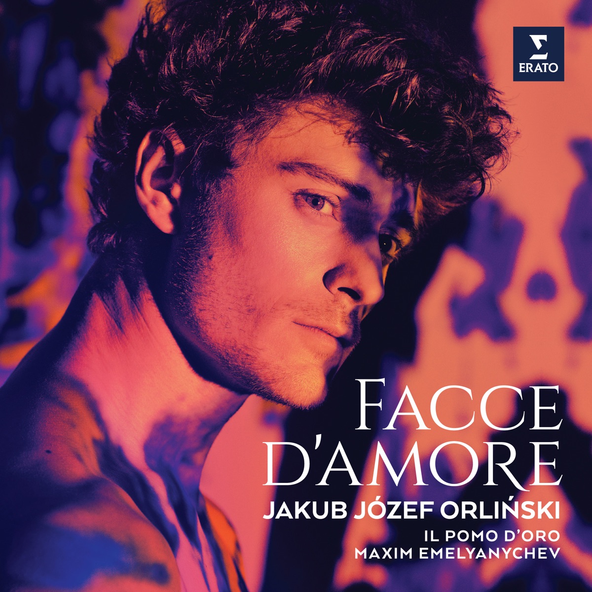 Facce d'amore by Jakub Józef Orliński, Il Pomo d'Oro & Maxim Emelyanychev album cover