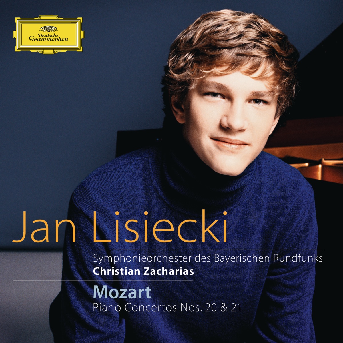 Mozart: Piano Concertos Nos. 20 & 21 by Jan Lisiecki, Bavarian Radio Symphony Orchestra & Christian Zacharias album cover