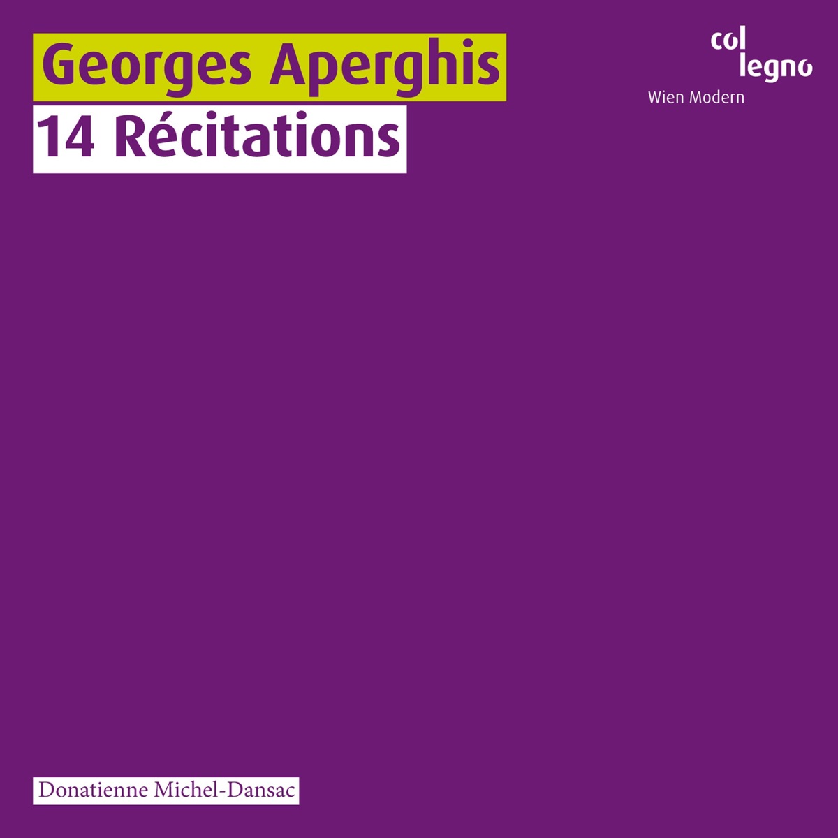 14 Récitations by Donatienne Michel-Dansac album cover