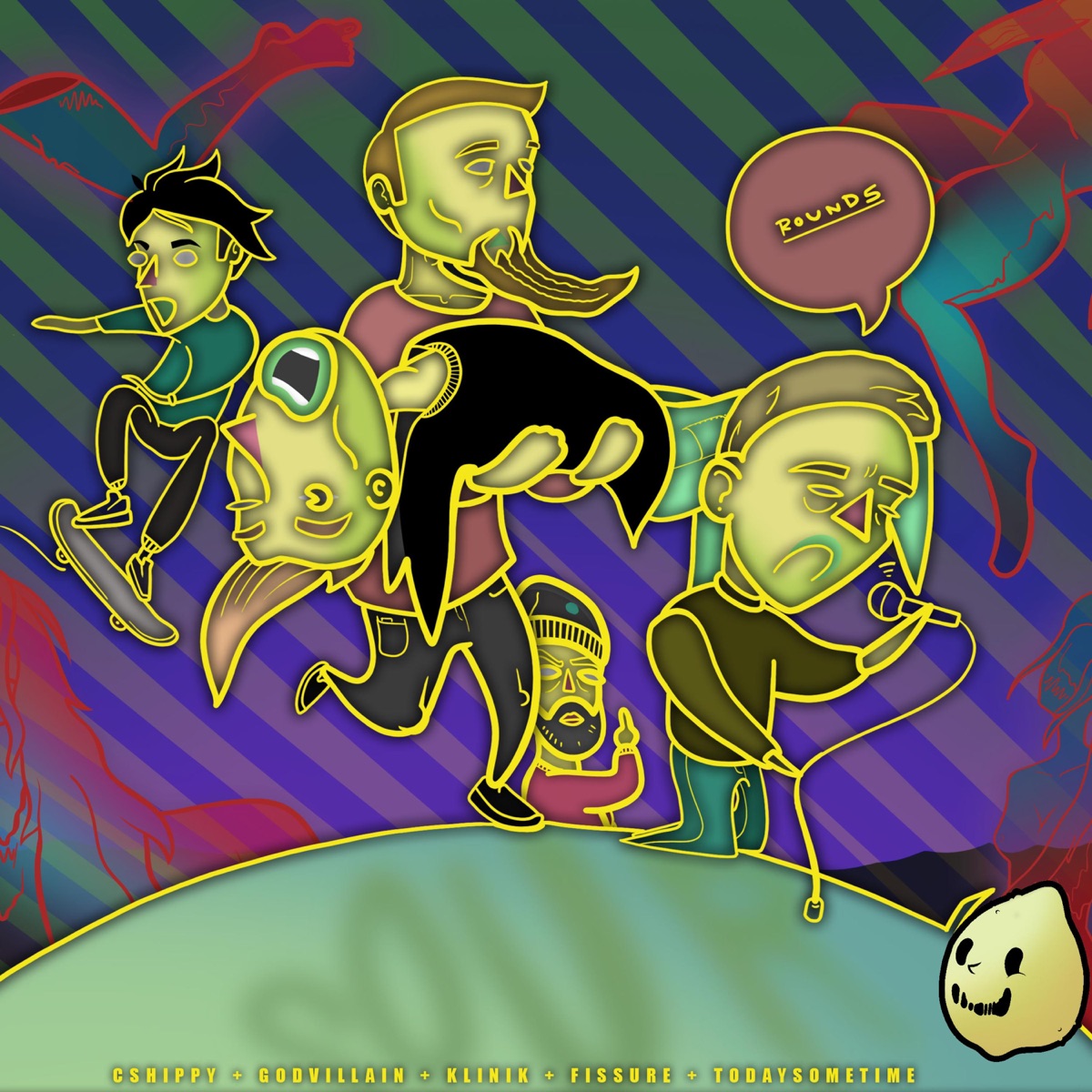 Round 5 (feat. Cshippy, Godvillain, Fissure, TRK & Today Sometime) - Single by Klinik album cover