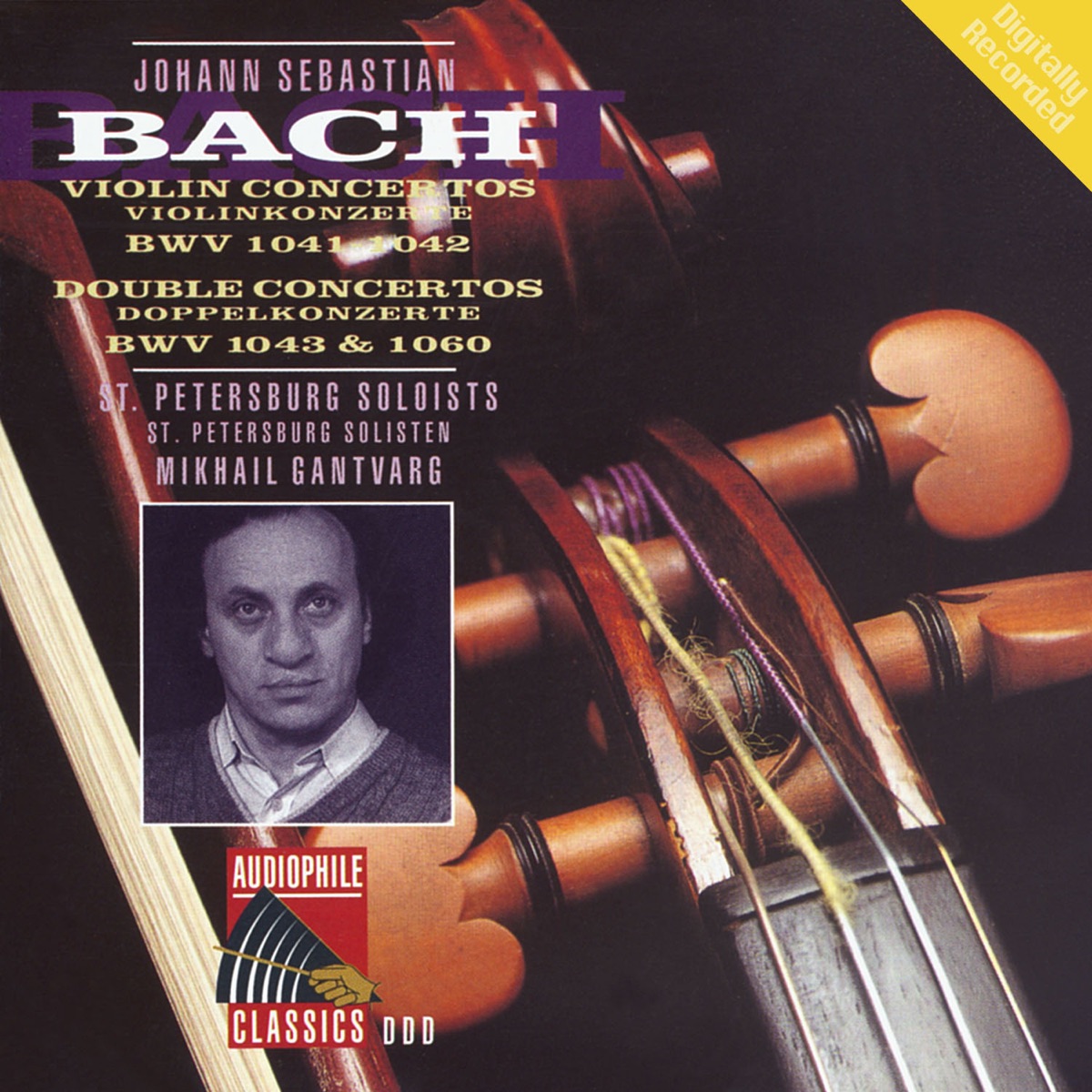 Bach: Violin Concertos - Double Concertos by Soloists of St. Petersburg, Mikhail Gantvarg & Olga Martinova album cover