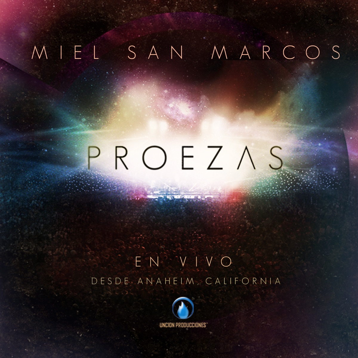 Proezas (En Vivo) by Miel San Marcos album cover