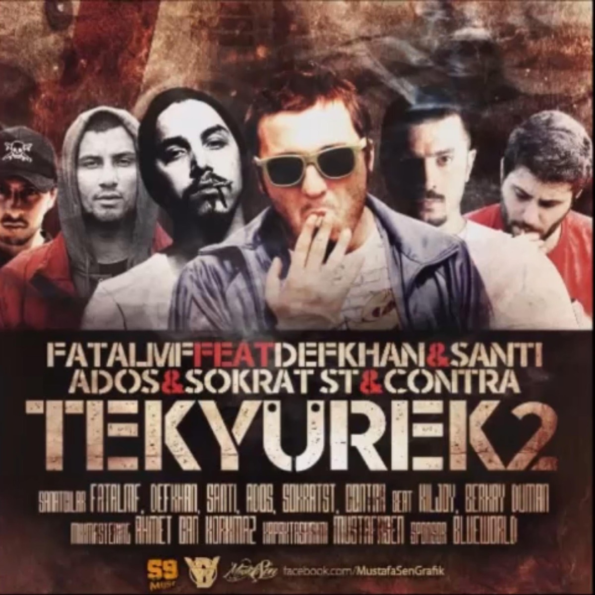 Tek Yürek 2 (feat. Defkhan, Sokrat St, Ados & Contra) - Single by Santi Aka Universe album cover