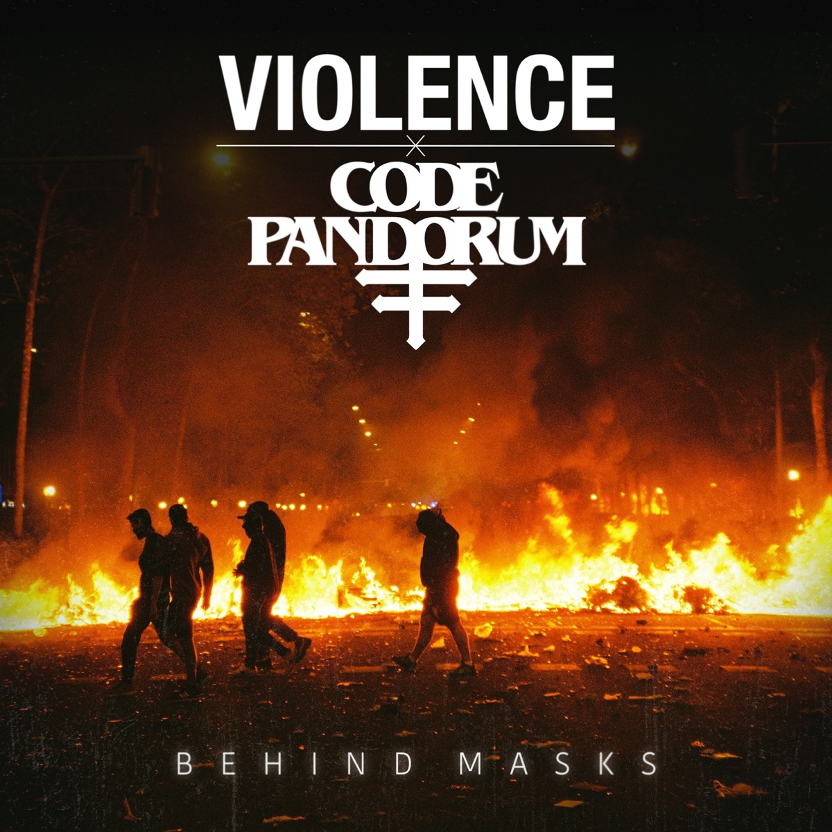 Behind Masks - Single by Violence, Code: Pandorum & Niveau Zero album cover