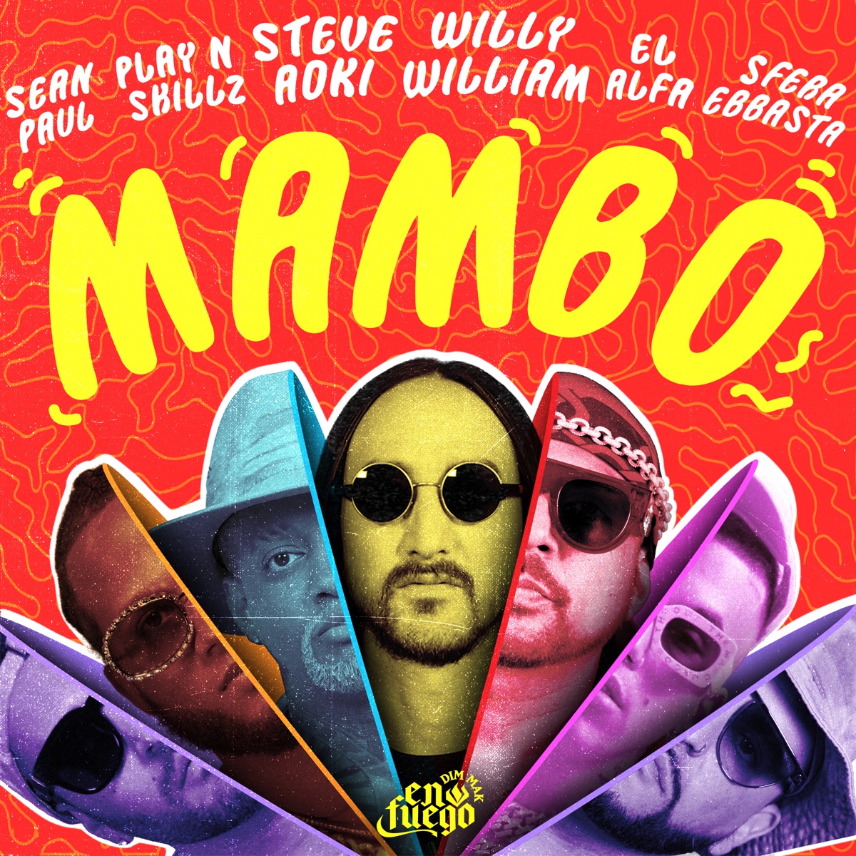 Mambo (feat. Sean Paul, El Alfa, Sfera Ebbasta & Play-N-Skillz) - Single by Steve Aoki & Willy William album cover