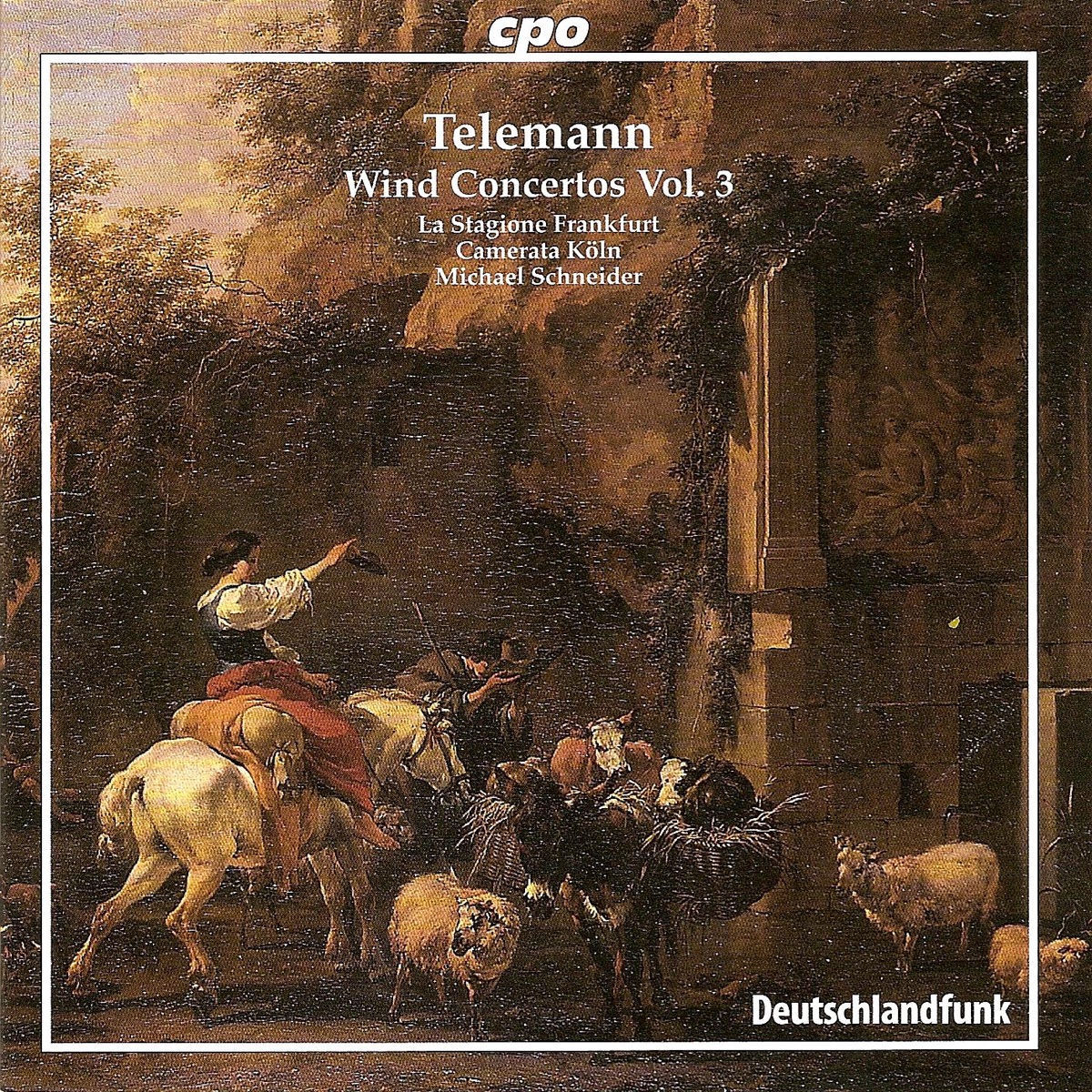 Telemann, G.P.: Wind Concertos, Vol. 3 by Camerata Köln, Karl Kaiser, Martin Stadler, Michael Schneider, La Stagione Frankfurt, Ulrich Hubner, Hannes Rux & Marita Schaar album cover