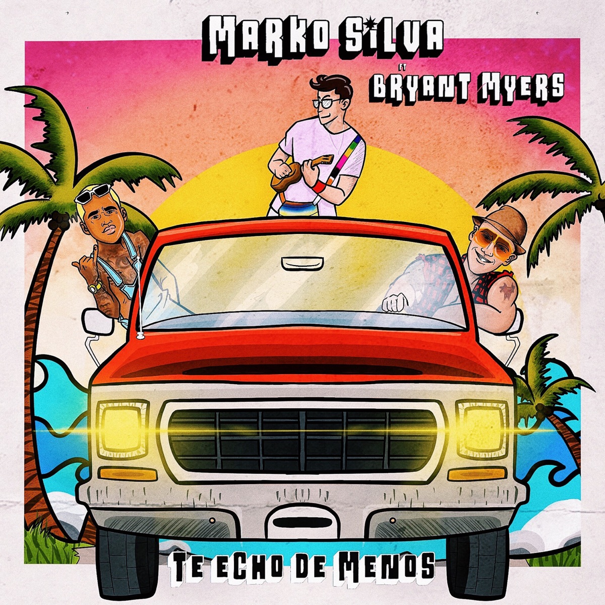 Te Echo De Menos - Single by Bryant Myers & Marko Silva album cover