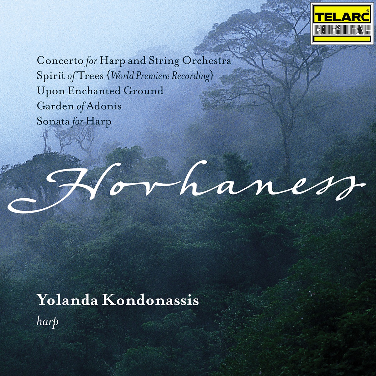 Music of Hovhaness by Yolanda Kondonassis album cover