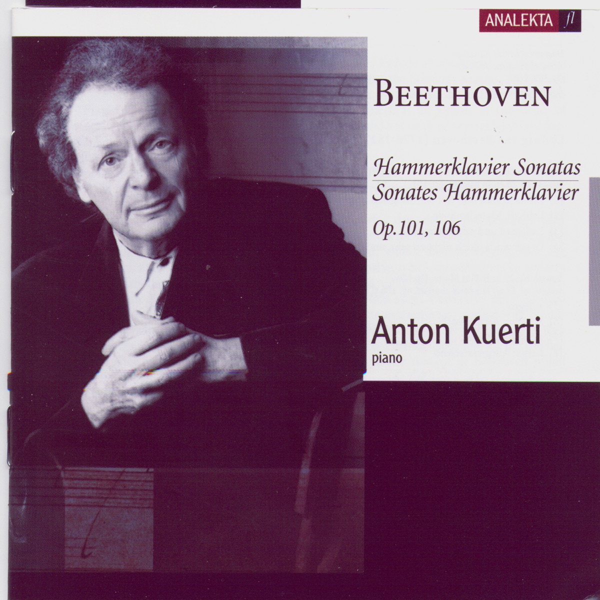 Beethoven: Hammerklavier Sonatas - Op. 101 & 106 by Anton Kuerti album cover