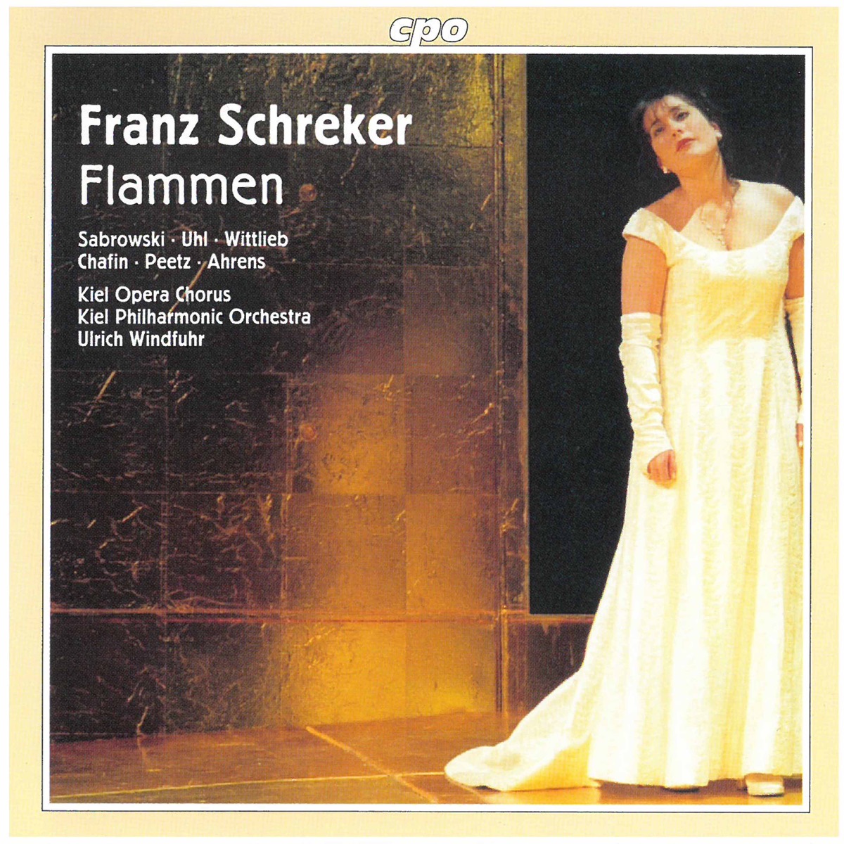 Schreker: Flammen, Op. 10 by Kiel Philharmonic Orchestra, Ulrich Windfuhr, Manuela Uhl, Kiel Opera Chorus, Heike Wittlieb, Robert Chafin & Jörg Sabrowski album cover