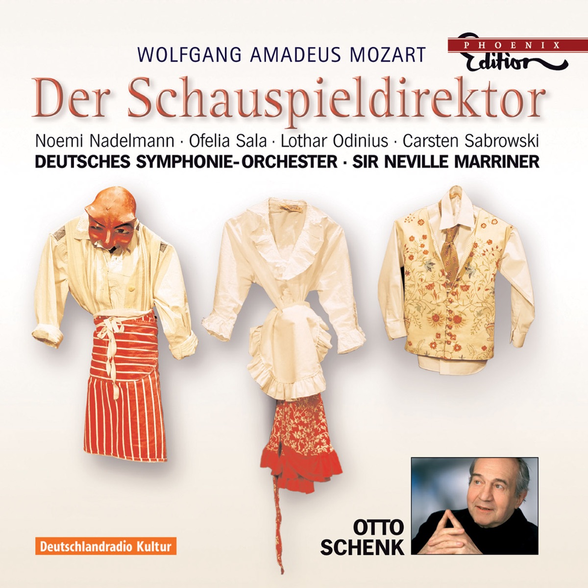 Mozart: Der Schauspieldirektor by Otto Schenk, Sir Neville Marriner & Deutsches Symphonie-Orchester Berlin album cover