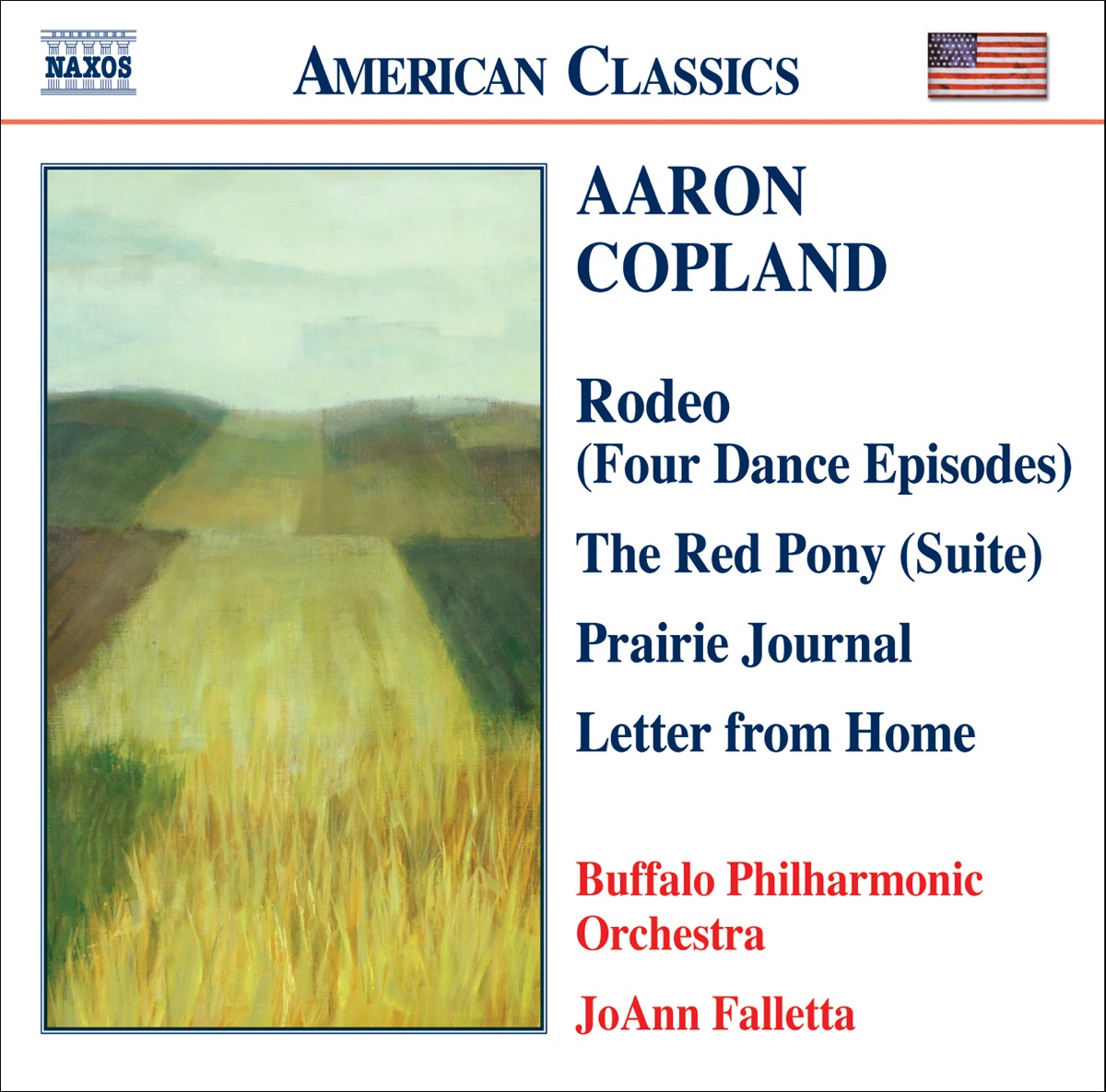 COPLAND: Prairie Journal - The Red Pony Suite - Letter from Home by Buffalo Philharmonic Orchestra & JoAnn Falletta album cover