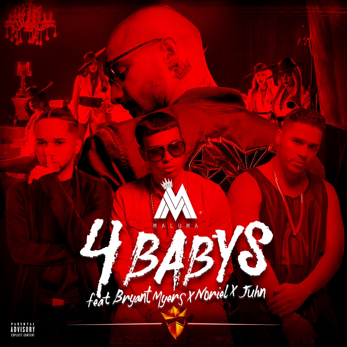 Cuatro Babys (feat. Trap Capos, Noriel, Bryant Myers & Juhn) - Single by Maluma album cover