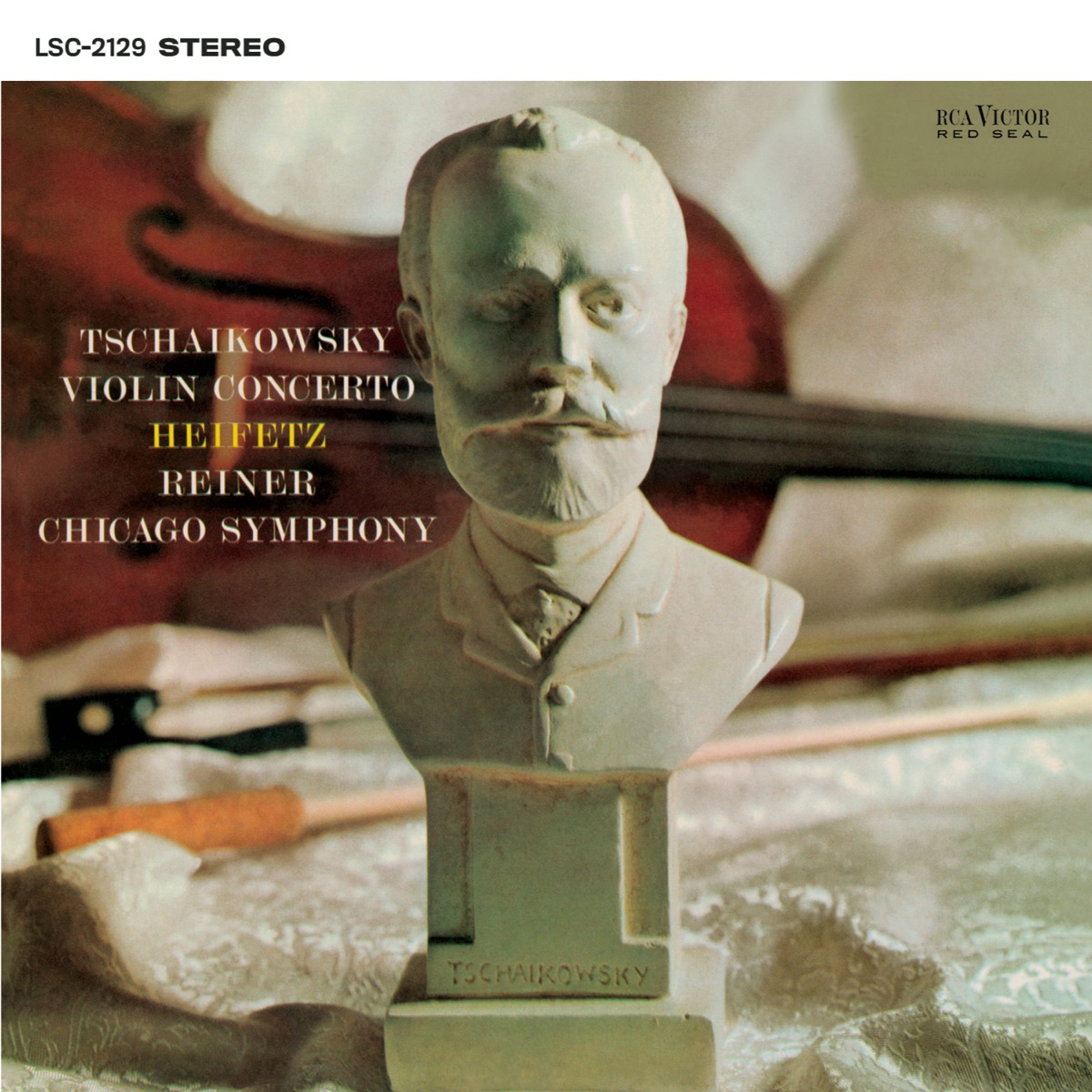 Tchaikovsky: Violin Concerto in D Major, Op. 35 by Jascha Heifetz, Chicago Symphony Orchestra & Fritz Reiner album cover