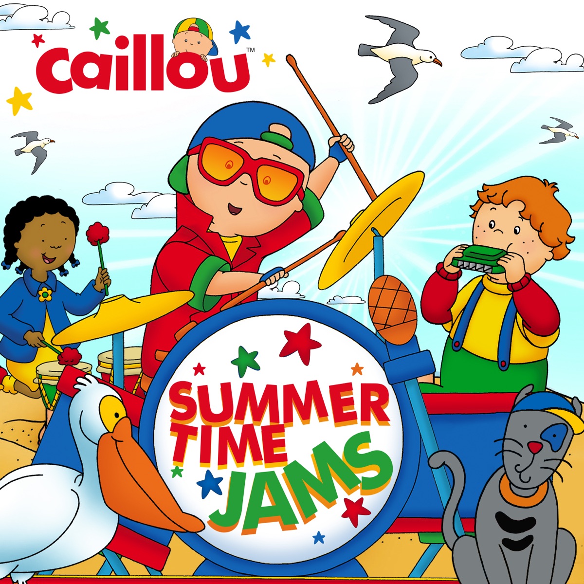 Summertime Jams by Caillou album cover