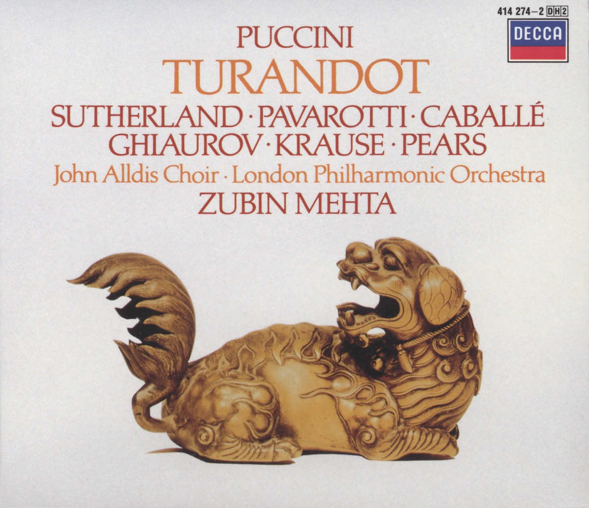 Puccini: Turandot by Dame Joan Sutherland, Zubin Mehta, London Philharmonic Orchestra, Luciano Pavarotti, Montserrat Caballé & Nicolai Ghiaurov album cover