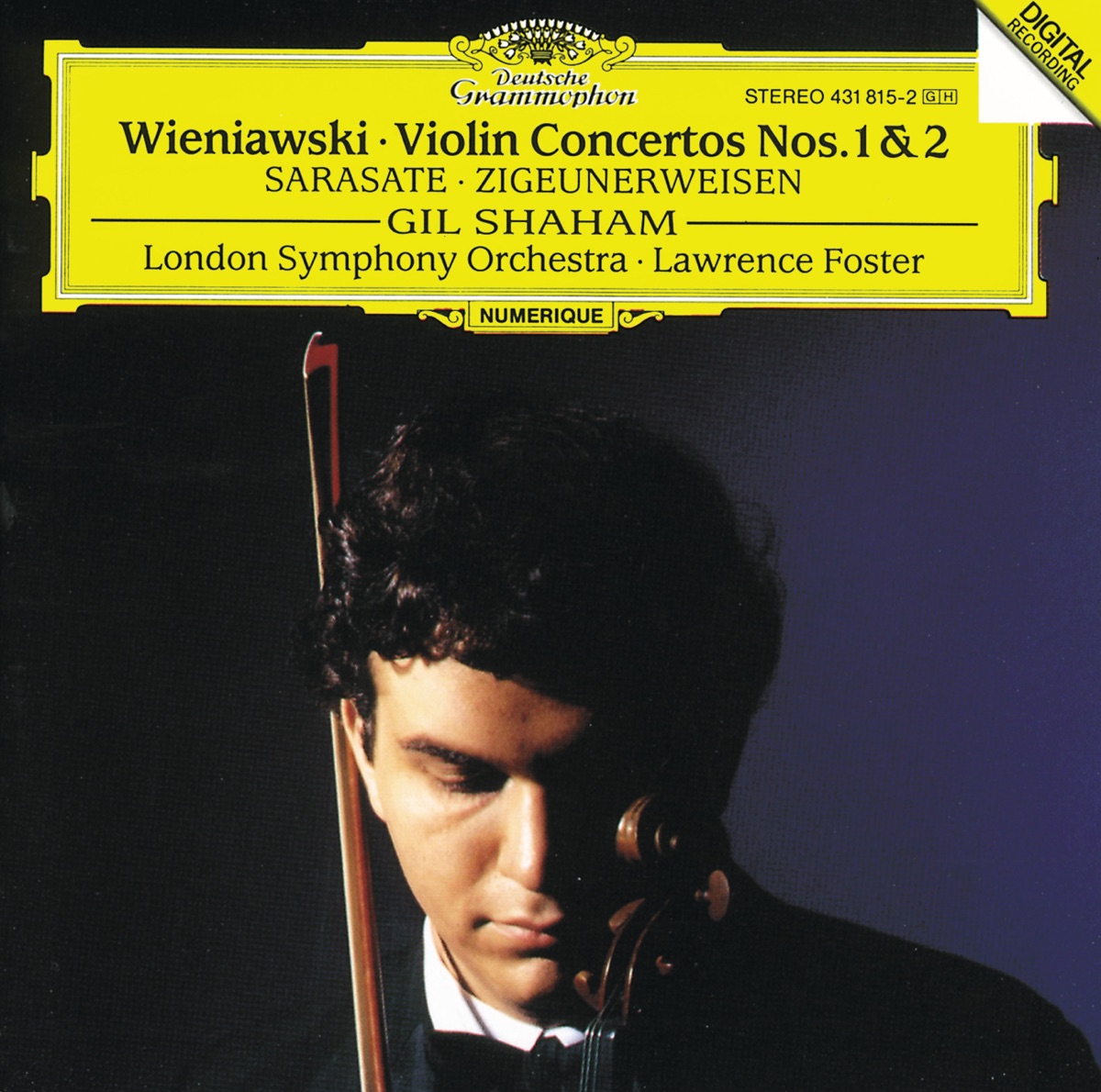 Wieniawski: Violin Concertos Nos.1 & 2, and Other Works by Gil Shaham, London Symphony Orchestra & Lawrence Foster album cover