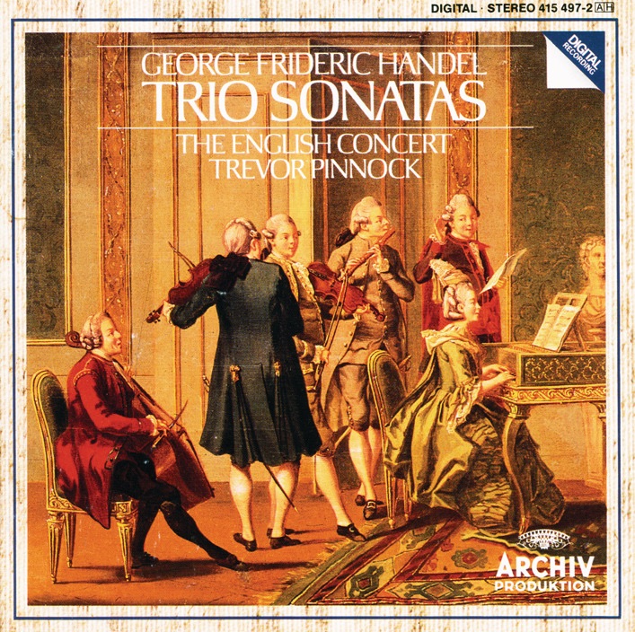 Handel: Trio Sonatas by Lisa Beznosiuk, Micaela Comberti, Simon Standage, Anthony Pleeth & Trevor Pinnock album cover
