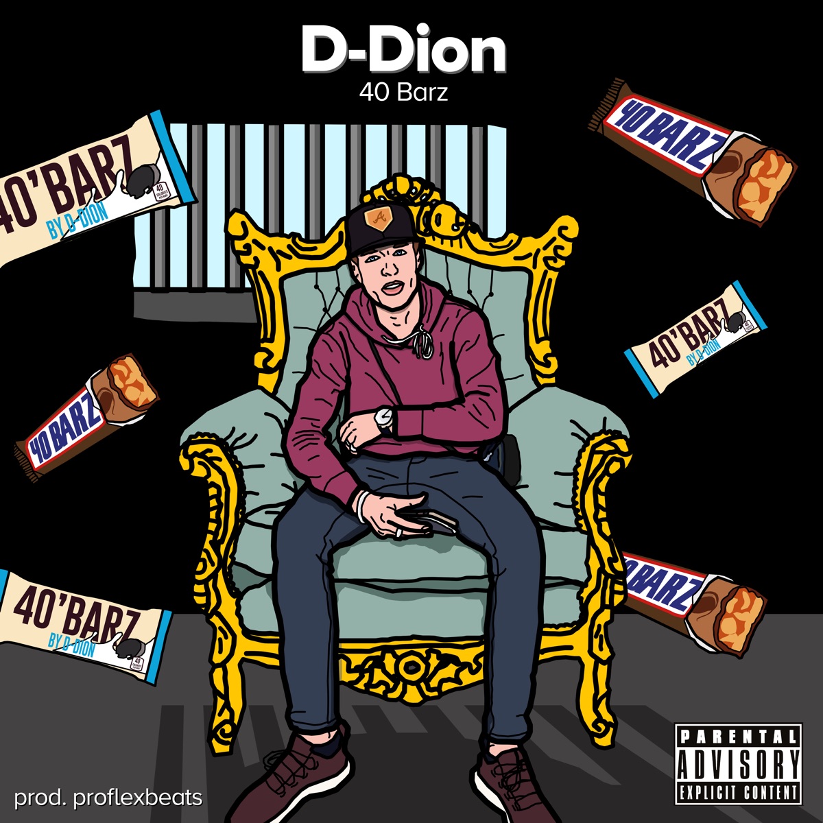 40 Barz - Single by D-Dion album cover