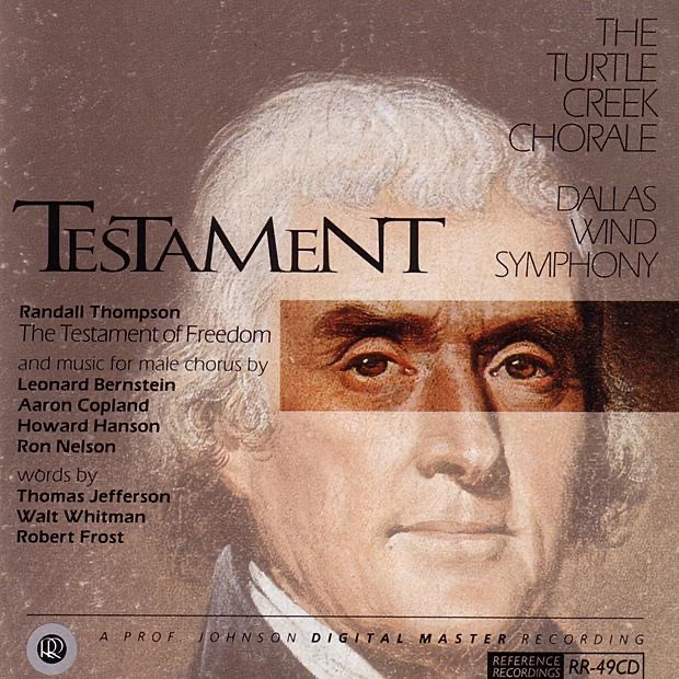 Testament by Dallas Wind Symphony, Tim Seelig & Turtle Creek Chorale album cover