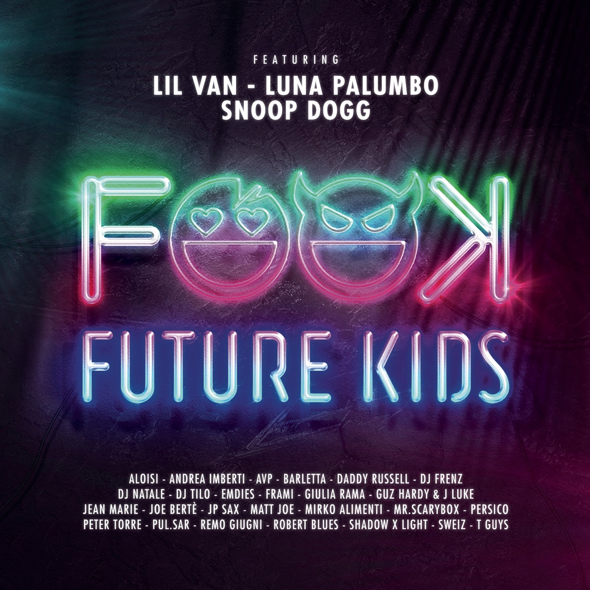 Future Kids (feat. Snoop Dogg, Aloisi, Andrea Imberti, Avp, Barletta, Daddy Russell, Dj Frenz, DJ Natale, DJ Tilo, EMDIES, FRAMI, Giulia Rama, Guz Hardy & J Luke, Jean Marie, Joe Berte', JP Sax, Lil Van, Luna Palumbo & Matt Joe) - Single by JP Sax album cover