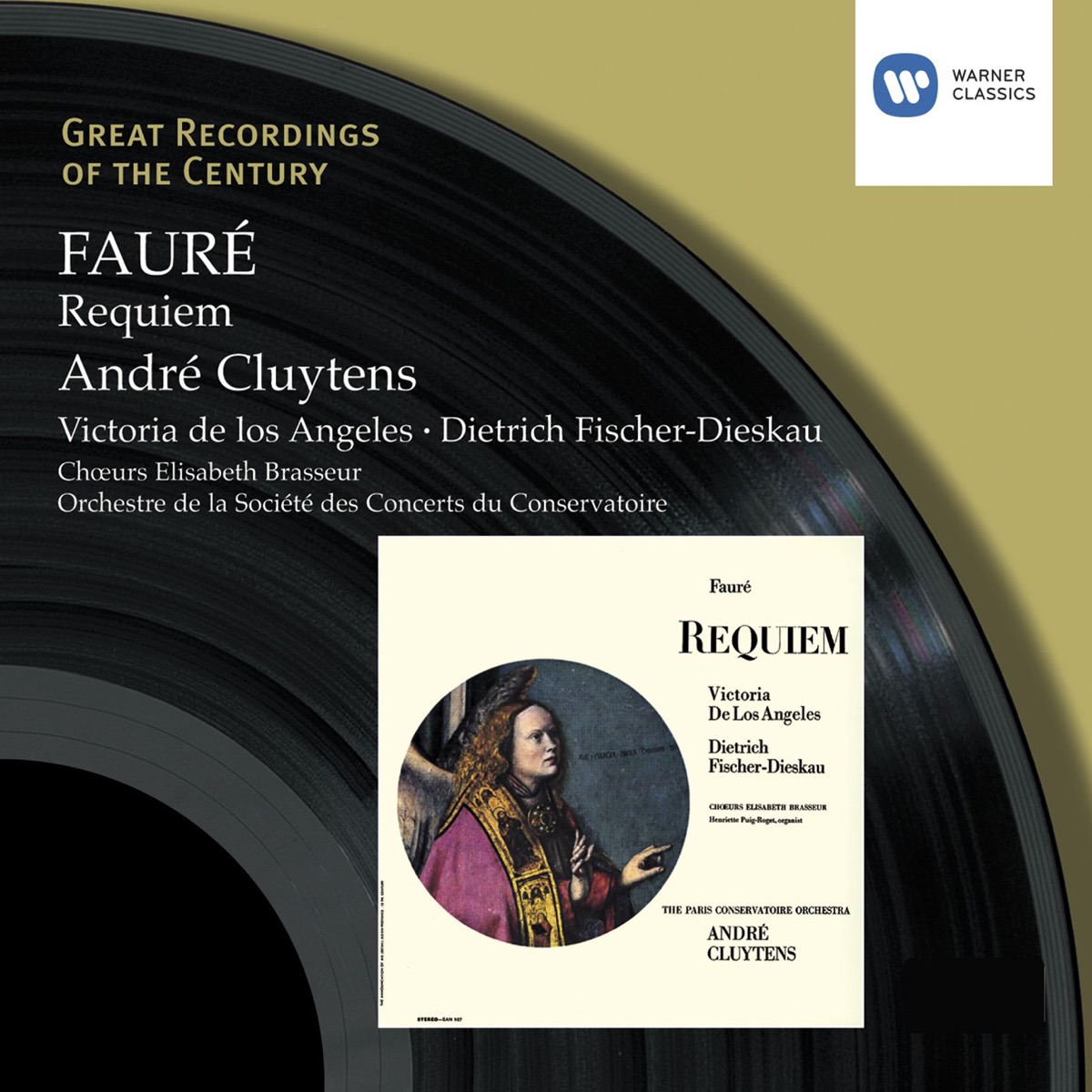 Fauré: Requiem, Op. 48 by Dietrich Fischer-Dieskau, André Cluytens, Orchestre de la Société des Concerts du Conservatoire & Victoria de los Ángeles album cover