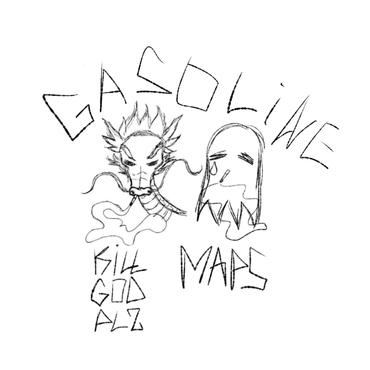 Gasoline - Single by killgodplz & Maps album cover
