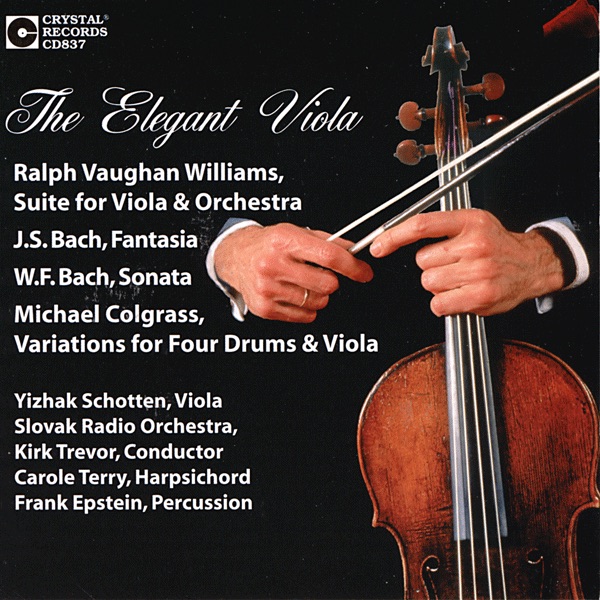 The Elegant Viola by Yizhak Schotten, Kirk Trevor & Slovak Radio Orchestra album cover