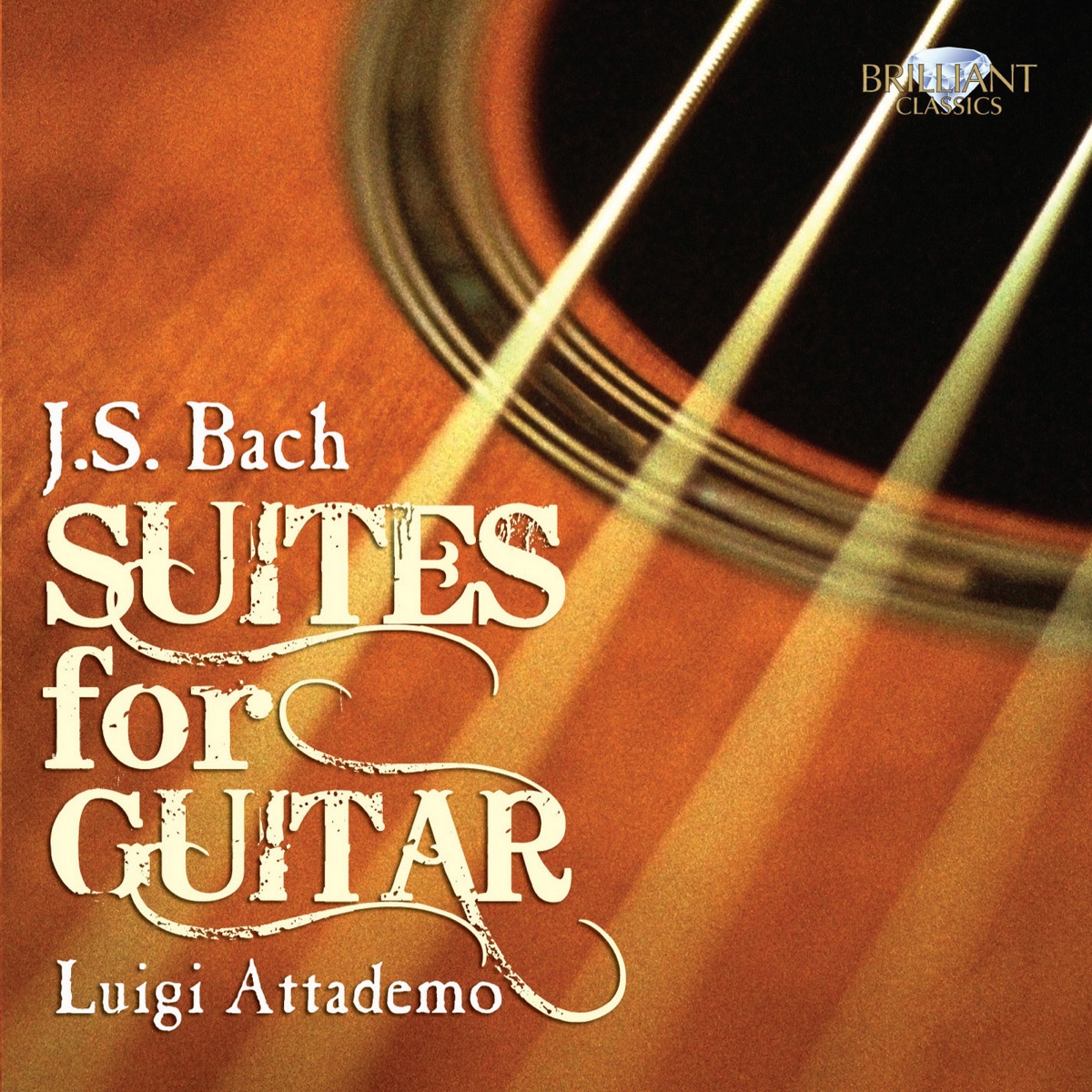 J.S. Bach: Suites for Guitar by Luigi Attademo album cover