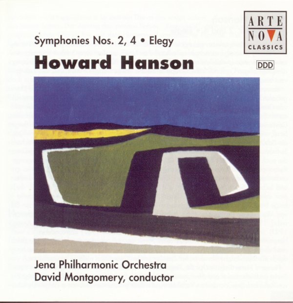 Hanson: Symphony Nos. 2 & 4; Elegy by David Montgomery & Jena Philharmonic Orchestra album cover