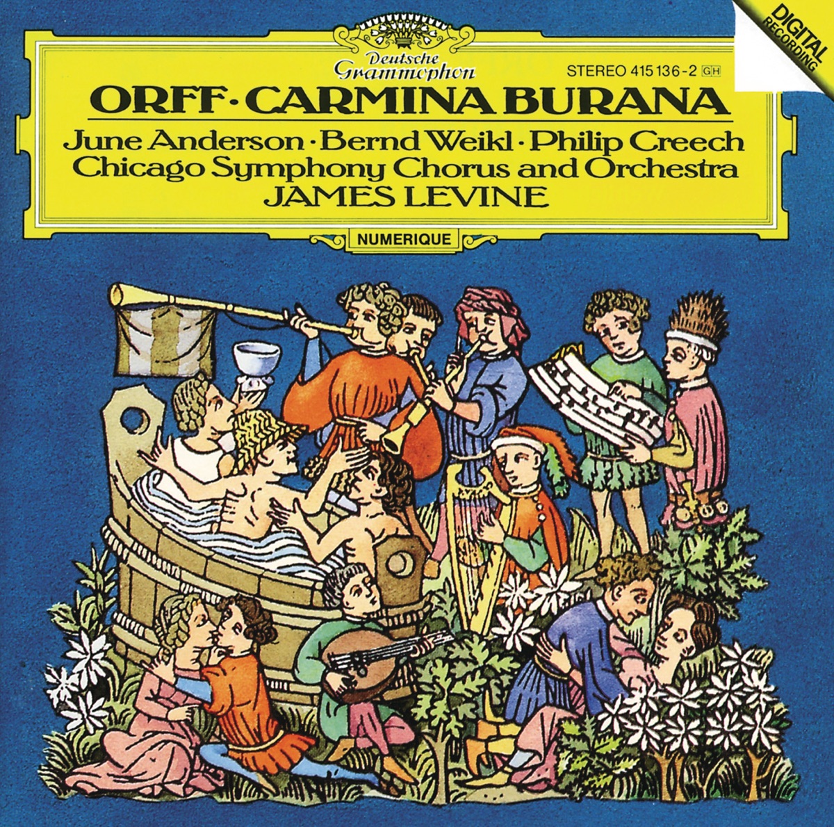 Orff: Carmina Burana by Bernd Weikl, June Anderson, Chicago Symphony Chorus, Philip Creech, Chicago Symphony Orchestra & James Levine album cover