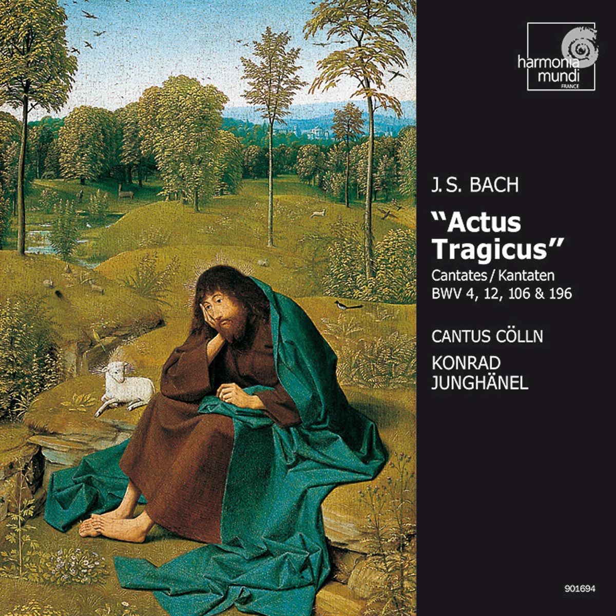 Bach: "Actus Tragicus" (Cantatas - BWV 4, 12, 106 & 196) by Cantus Cölln & Konrad Junghänel album cover