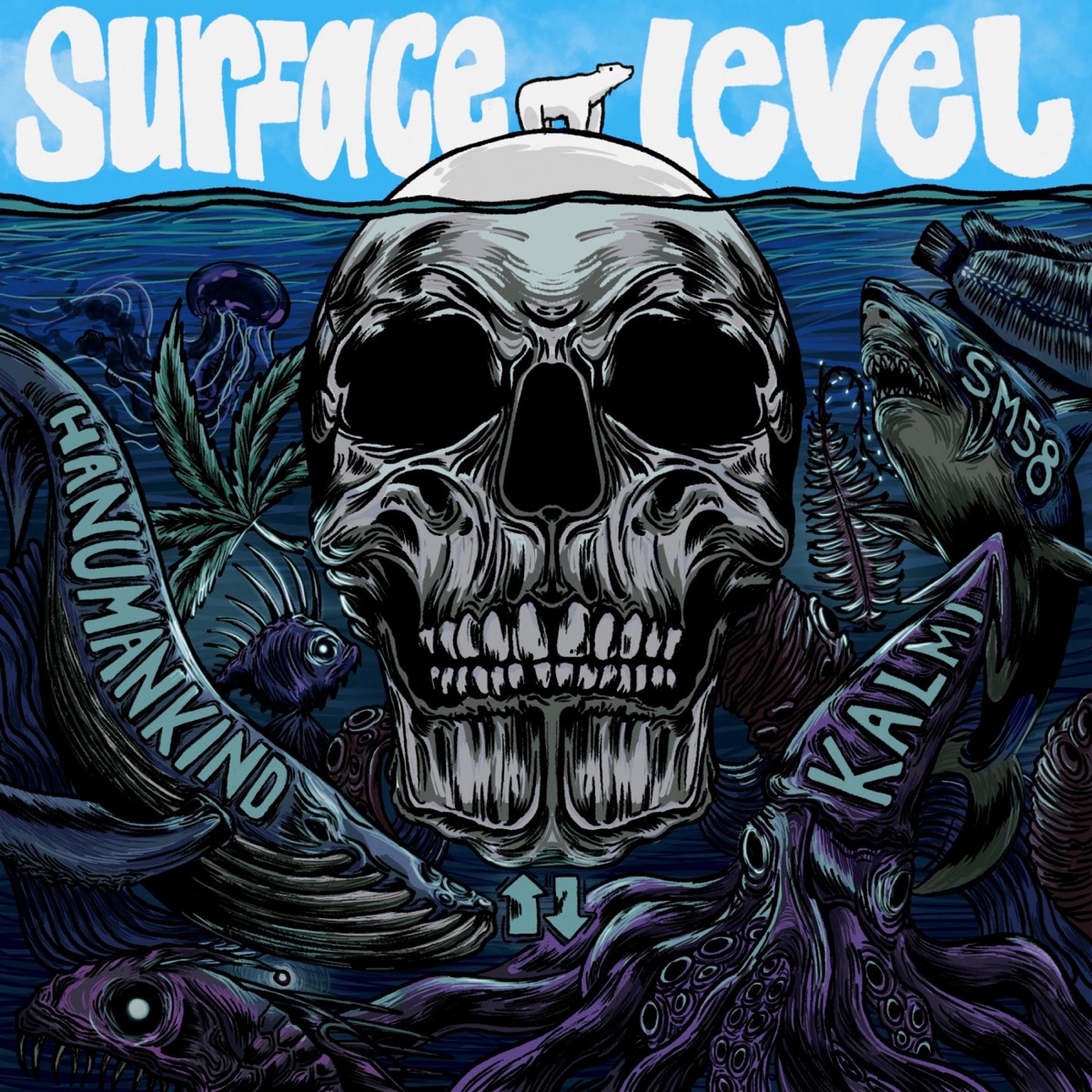 Surface Level - EP by Hanumankind & Kalmi album cover
