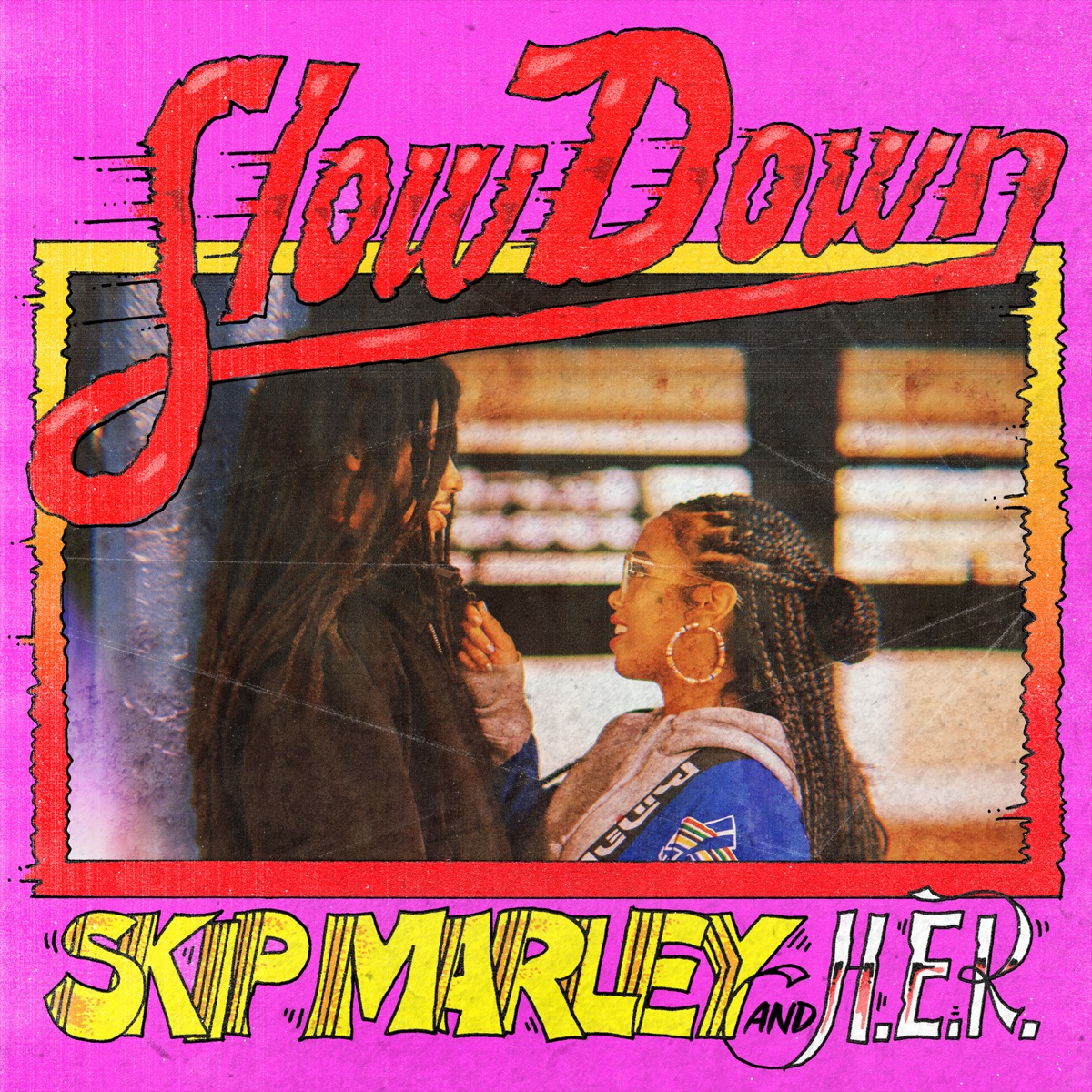 Slow Down - Single by Skip Marley & H.E.R. album cover
