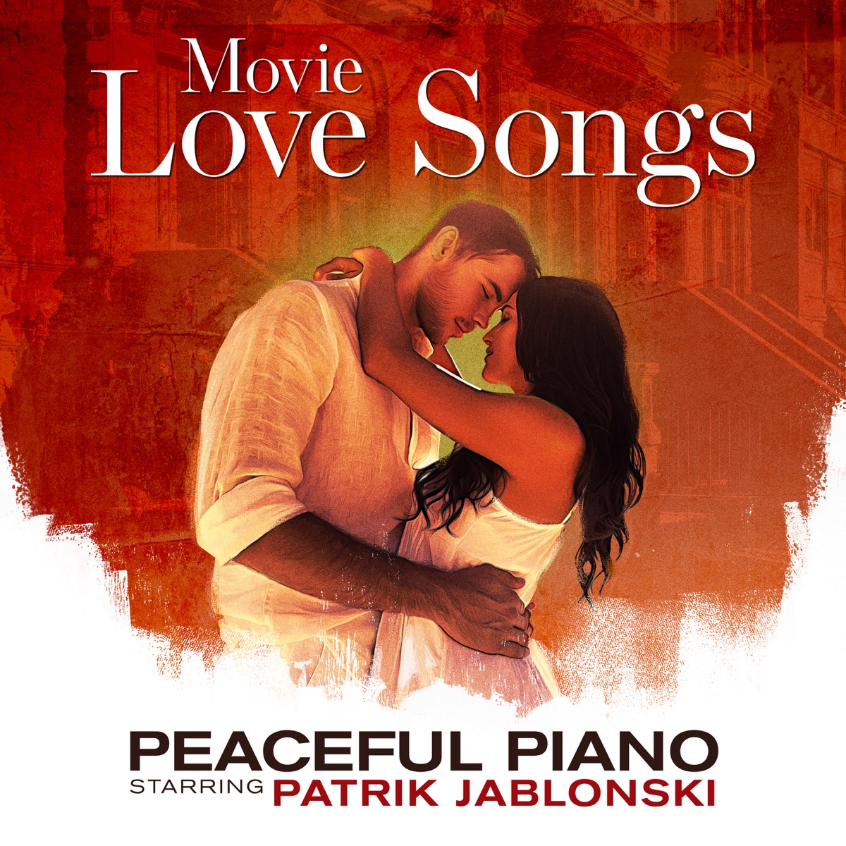 Movie Love Songs: Peaceful Piano by Patrik Jablonski album cover