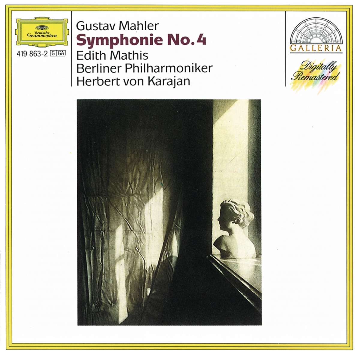 Mahler: Symphony No. 4 by Berlin Philharmonic, Edith Mathis & Herbert von Karajan album cover
