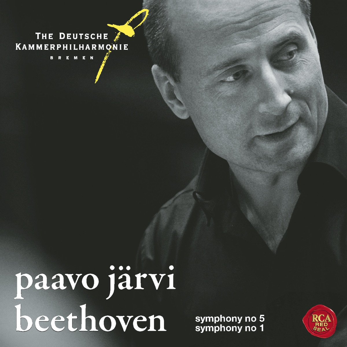 Beethoven: Symphonies Nos. 5 & 1 by Paavo Järvi & The Deutsche Kammerphilharmonie Bremen album cover