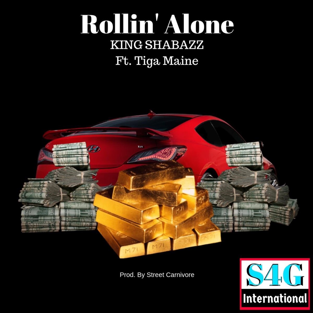 Rollin' Alone (feat. Tiga Maine) - Single by KING SHABAZZ album cover