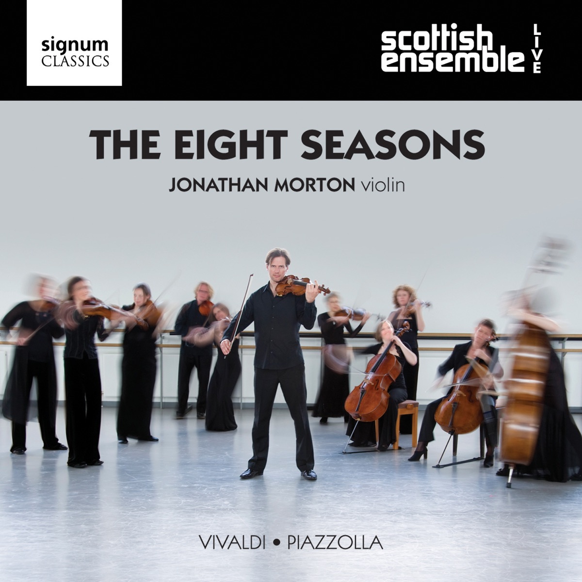 The Eight Seasons by Jonathan Morton & Scottish Ensemble album cover