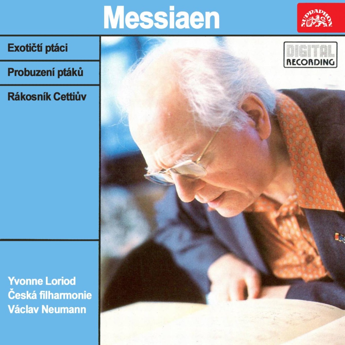 Messiaen: Oiseaux exotiques, La Bouscarle, Réveil des oiseaux by Czech Philharmonic, Václav Neumann & Yvonne Loriod album cover