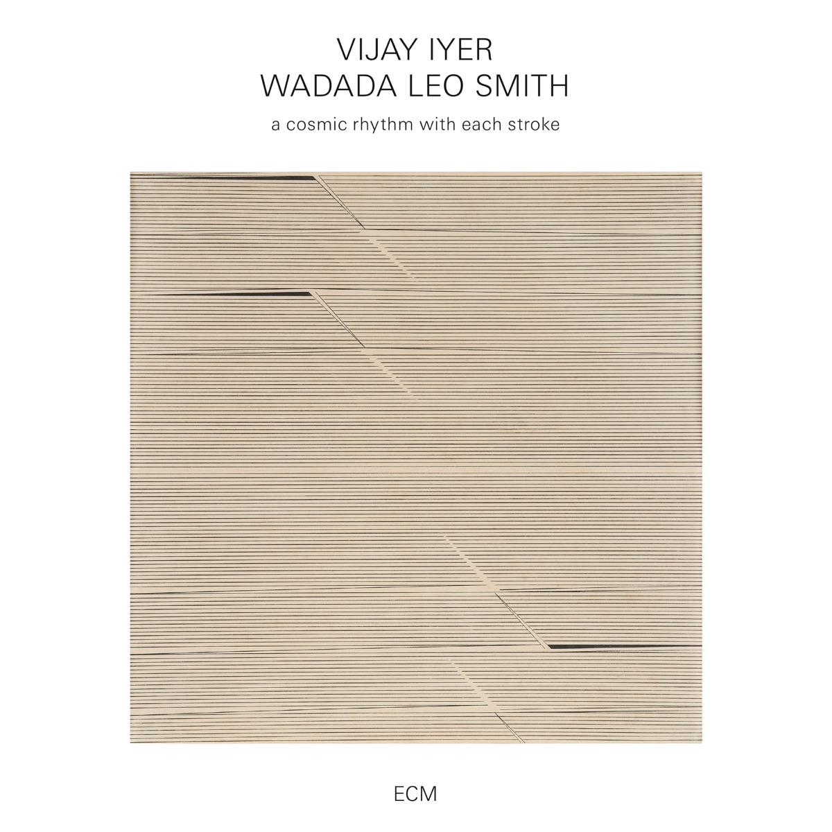 A Cosmic Rhythm with Each Stroke by Vijay Iyer & Wadada Leo Smith album cover