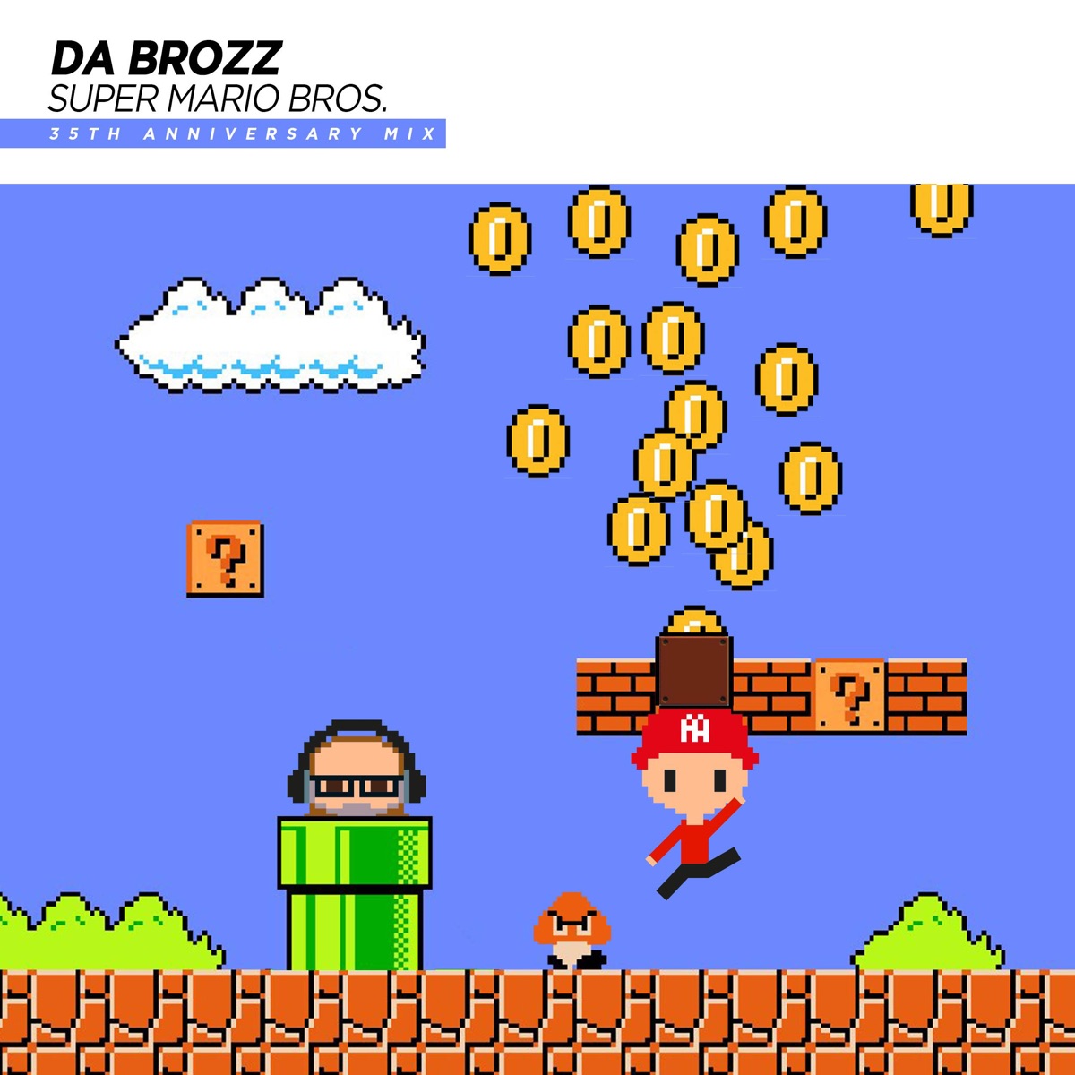 Super Mario Bros. (35th Anniversary Mix) - Single by Da Brozz album cover
