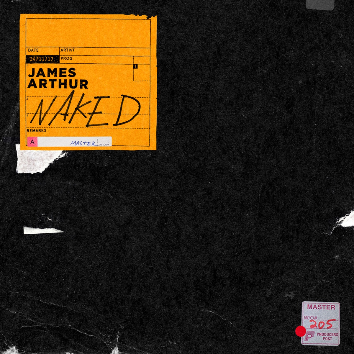 Naked - Single by James Arthur album cover