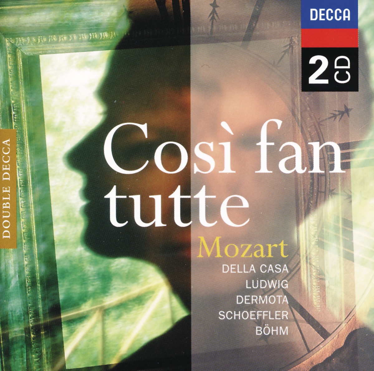 Mozart: Così fan tutte (2 CDs) by Lisa Della Casa, Christa Ludwig, Anton Dermota, Paul Schöffler, Vienna Philharmonic & Karl Böhm album cover