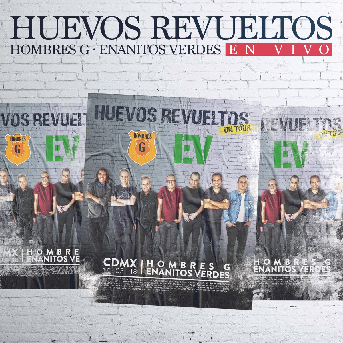 Huevos Revueltos (En Vivo) by Hombres G & Los Enanitos Verdes album cover