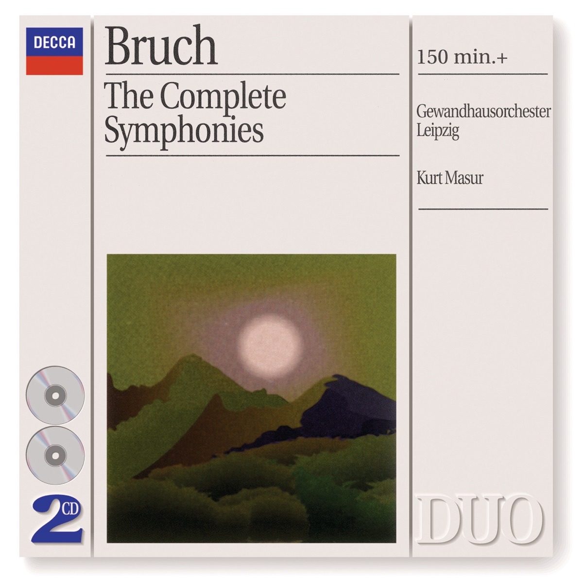 Bruch: The Complete Symphonies - Works for Violin & Orchestra by Gewandhausorchester Leipzig, Salvatore Accardo & Kurt Masur album cover
