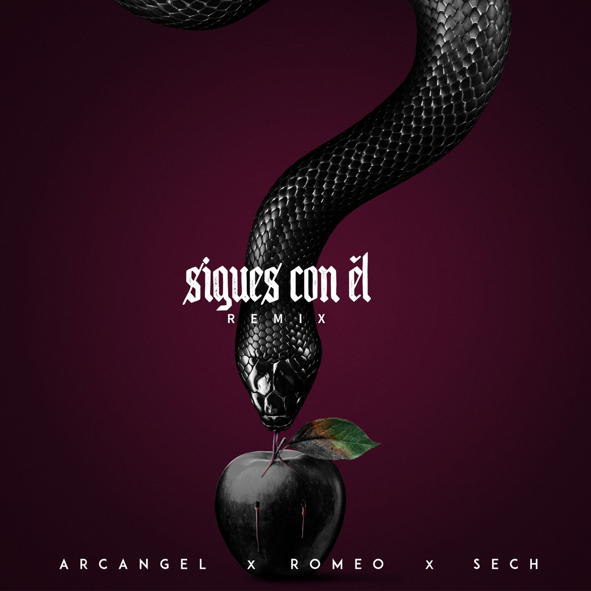 Sigues Con Él (Remix) - Single by Arcángel, Sech & Romeo Santos album cover